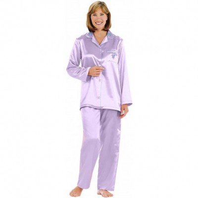 Sets Brushed Back Satin Pajamas - Lilac - CY116ROTO3T