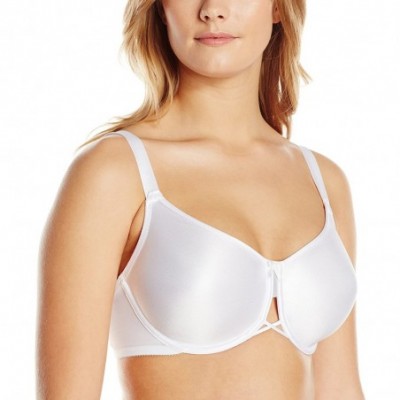 Bras Women's Seamless Molded Minimizer Crisscross Center Bra - White - CT1288KYL3R