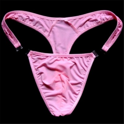 G-Strings & Thongs 5PCS/Set Transparent Buckle Thongs Men Pouch Sexy G Strings Spandex Nylon Underwear Slip Can Track Detail ...