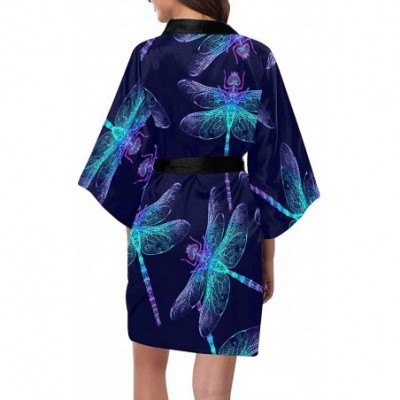 Robes Custom Eagles Flag American Women Kimono Robes Beach Cover Up for Parties Wedding (XS-2XL) - Multi 5 - CL194TDAU6R