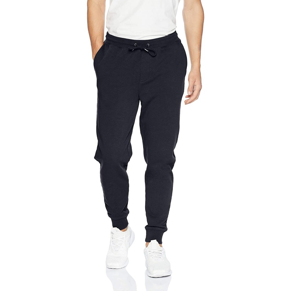 Sleep Bottoms Men's Fleece Jogger - Navy Eclipse - CH18CLT978Z