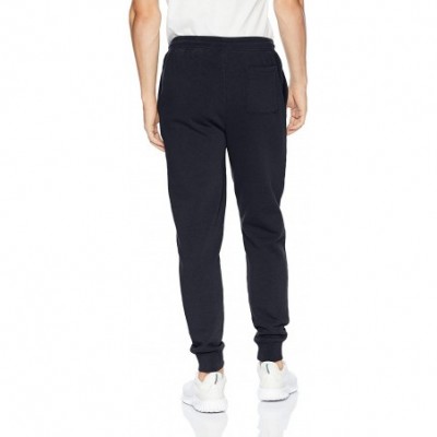 Sleep Bottoms Men's Fleece Jogger - Navy Eclipse - CH18CLT978Z