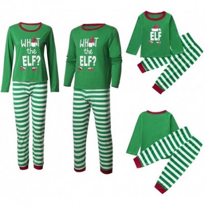 Sleep Sets Couples Pajama Sets- Family Tops Pants Sets Christmas Stripped Pajamas Matching Holiday Pjs Sets for Women & Men -...