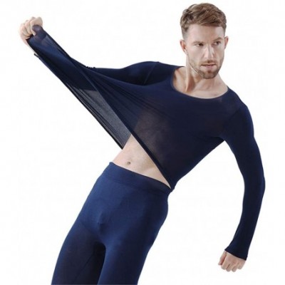 Thermal Underwear Mens & Womens Seamless Scoop Neck Super Thin Thermal Base Layer Set Top and Bottom Wear Thermal Underwear N...