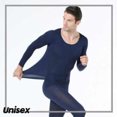 Thermal Underwear Mens & Womens Seamless Scoop Neck Super Thin Thermal Base Layer Set Top and Bottom Wear Thermal Underwear N...