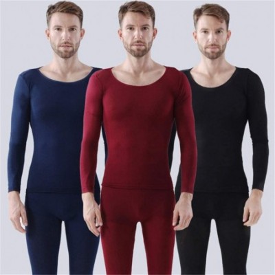 Thermal Underwear Mens & Womens Seamless Scoop Neck Super Thin Thermal Base Layer Set Top and Bottom Wear Thermal Underwear N...