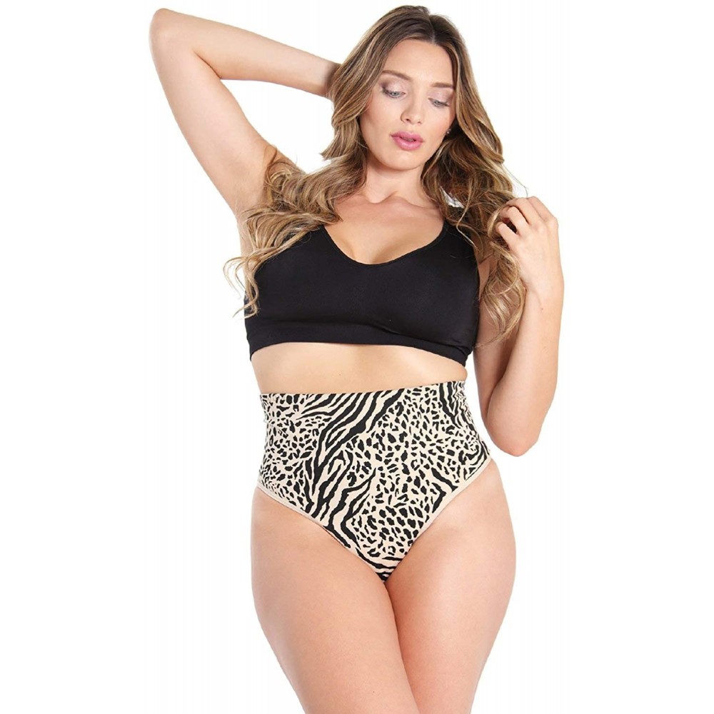 Shapewear Sexy High Waist Shaping Thong Shapewear - Nude Animal Craze Shapewear - CP11G4J26TV