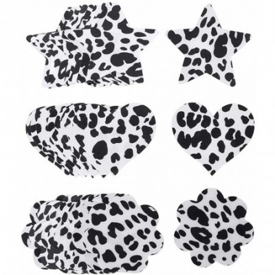 Accessories 15 Pairs Cow Printed Nipple Covers Disposable Adhesive Invisible Breast Petals Pasties Breast Stickers for Women ...