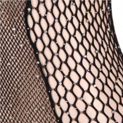 Nightgowns & Sleepshirts Plus Size Women's Black Lace Fishnet Bodystocking Curvy Lines Lingerie - Black-2 - C419DDSK054