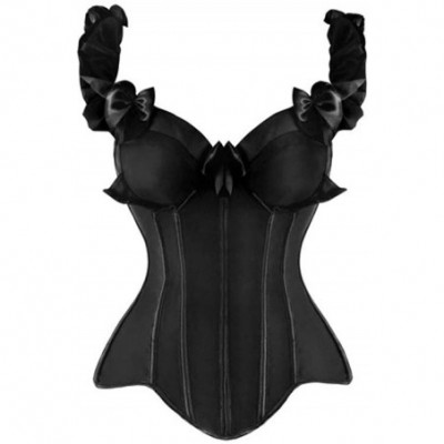 Bustiers & Corsets Waist Trainer Corsets Women Steampunk Bustiers Sexy Lingerie Slimming Party Clothing - Black - C718TLHSWXR