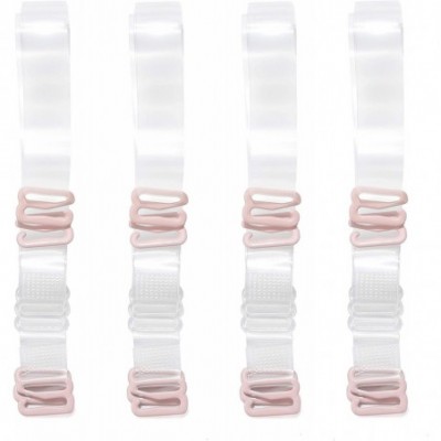 Accessories Clear Bra Straps Invisible Removable Soft Transparent Shoulder Strap Replacement 4Pairs - 12mm Width - CL18TGEW93T