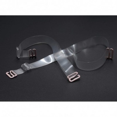 Accessories Clear Bra Straps Invisible Removable Soft Transparent Shoulder Strap Replacement 4Pairs - 12mm Width - CL18TGEW93T