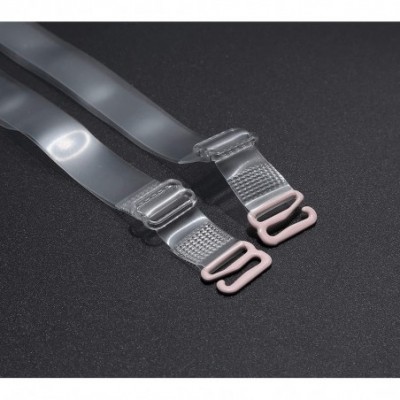 Accessories Clear Bra Straps Invisible Removable Soft Transparent Shoulder Strap Replacement 4Pairs - 12mm Width - CL18TGEW93T