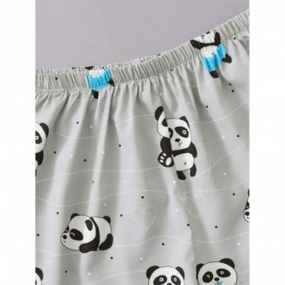 Sets Women's Slogan Panda Graphic Tee and Shorts Pajama Set - Panda Print White - CS19C49THNS