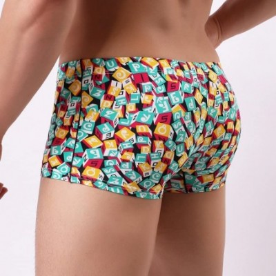 Boxer Briefs Mens Boxer Brief Breathe Underwear Bulge Pouch Shorts Underpants Knit - X2-multicolor - CR18ADEQN9Y