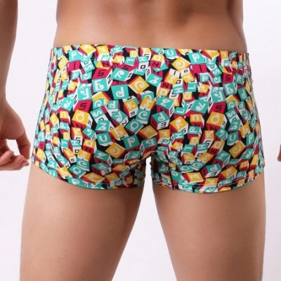 Boxer Briefs Mens Boxer Brief Breathe Underwear Bulge Pouch Shorts Underpants Knit - X2-multicolor - CR18ADEQN9Y