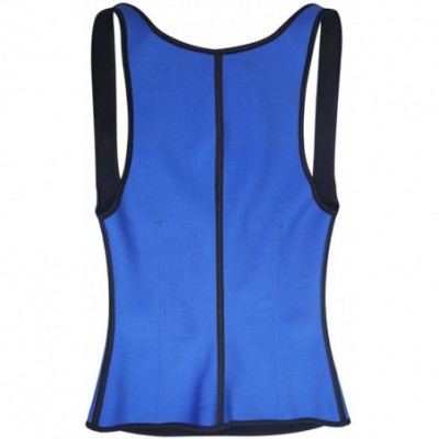 Shapewear Valentina Women's Latex Steel Boned Waist Trainer Corset Cincher Shapewear - blue - C4127UMB9YX