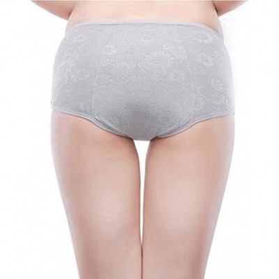 Panties Women's Period Panties Menstrual Underwear Protective Menstrual Jacquard Easy Clean - Blue-gray-purple - CX18HCCHYE3