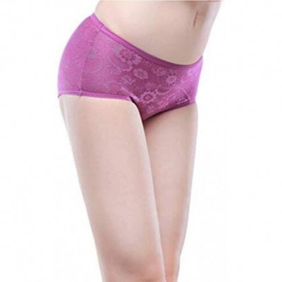 Panties Women's Period Panties Menstrual Underwear Protective Menstrual Jacquard Easy Clean - Blue-gray-purple - CX18HCCHYE3