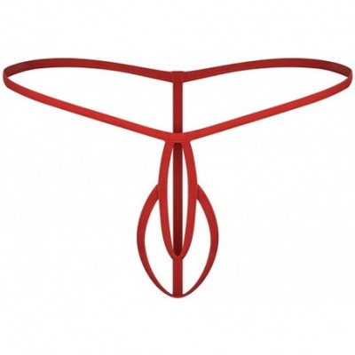 G-Strings & Thongs Men's Thong Underwear Jockstrap Sexy Low Raise Comfort Briefs G String Thong - Red - CB196HG20D9