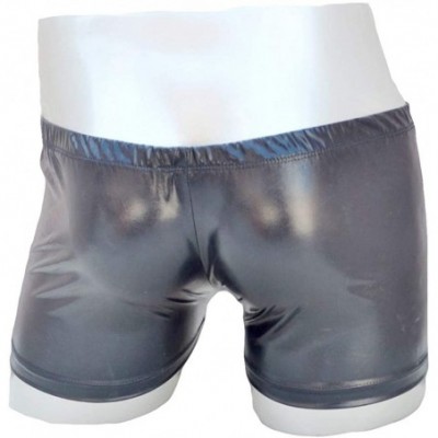 Boxer Briefs Men's Faux Leather Boxer PVC PU Briefs Underwear - CJ18DIX3LTI