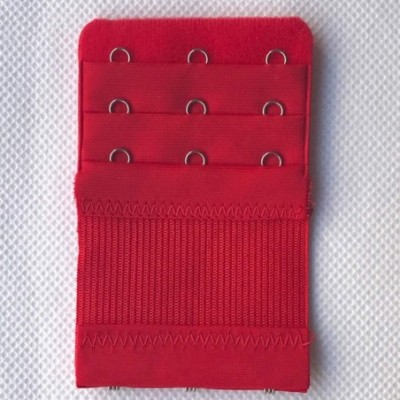 Accessories 3 Rows 3 Hooks Bra Extender-Universal Women Flexible Undearwear Extenders Straps Band Red - Red - CK18WC4R8RE