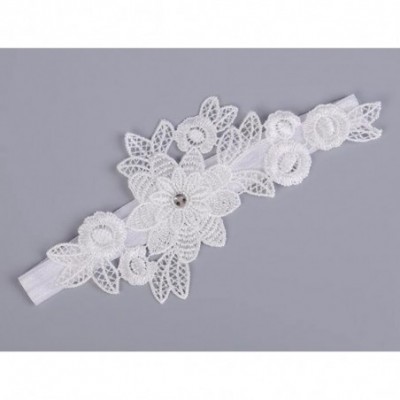 Garters & Garter Belts Wedding Lace Garter for Bridal Garter Rhinestones Garter Belt Set - White-3 - CF180ISKU8U