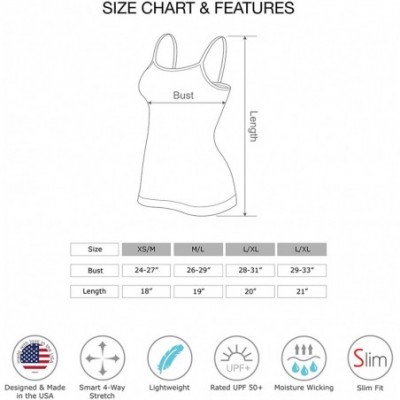 Camisoles & Tanks American Made Y-Back Spaghetti Strap Basic Cami- UV Protective Fabric UPF 50+ (Made with Love in The USA) -...