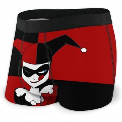 Boxer Briefs Clown Joker Harley Quinn Men's Boxer Briefs Microfiber Men's Boxer Briefs 2 Pack - C319CMSG7NZ