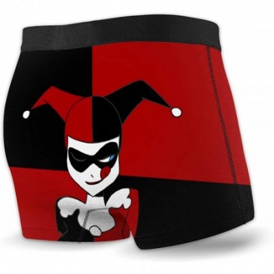 Boxer Briefs Clown Joker Harley Quinn Men's Boxer Briefs Microfiber Men's Boxer Briefs 2 Pack - C319CMSG7NZ