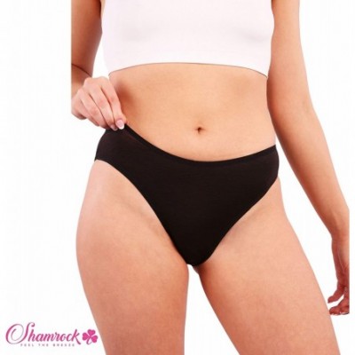 Panties Women's Cotton Bikini Panties- 6 Pack Soft and Comfort - Black - CW18M7DRITZ