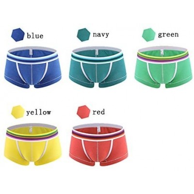 Boxer Briefs Men's Underwear Cotton Boxer Shorts Low Rise Trunks Stretch Boxer Briefs - 5pack - CM185OQ2MW8