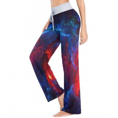 Bottoms Abstract Space Universe Women's Pajama Pants Loose Drawstring Lounge Pants Sleepwear - CB19C4YGS4X