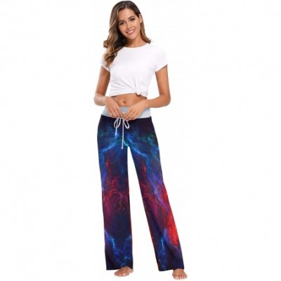 Bottoms Abstract Space Universe Women's Pajama Pants Loose Drawstring Lounge Pants Sleepwear - CB19C4YGS4X