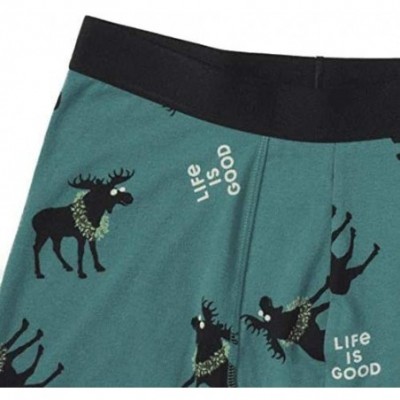 Boxer Briefs Mens Boxer Brief 2 Pack Underwear - Holiday Spruce Green - C718NG40CNI