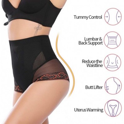 Shapewear Women's Bodysuit Shaper Tummy Control Seamless Shapewear Briefs High Waist - Black01 - CC18U440ASG