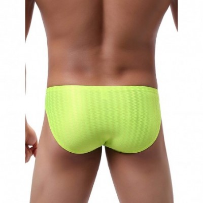 Briefs Men's Shining Briefs Sexy Big Pouch Underwear High Stretch Bluge Mens Under Panties - 5 Pack - CS193QHTZMU