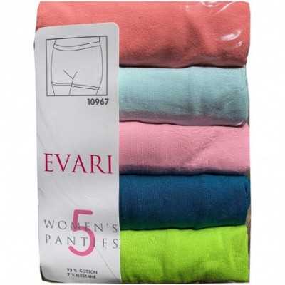 Panties Women's Boyshort Panties Comfortable Cotton Underwear Pack of 5 OR Pack of 2 OR Pack of 3 - Assorted Pack of 5 Evari ...