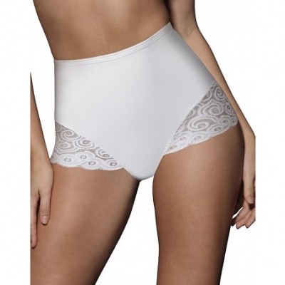 Shapewear Women's Brief with Lace Firm Control 2-Pack - 2 White - CL182YC3R3S