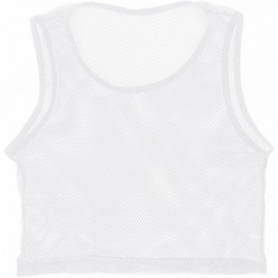 Undershirts Men's See Through Fishnet Sleeveless Muscle Tank Tops Vest Workout Gym Sports T-Shirts - White - CL18M2234LI