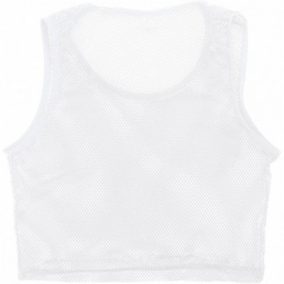 Undershirts Men's See Through Fishnet Sleeveless Muscle Tank Tops Vest Workout Gym Sports T-Shirts - White - CL18M2234LI