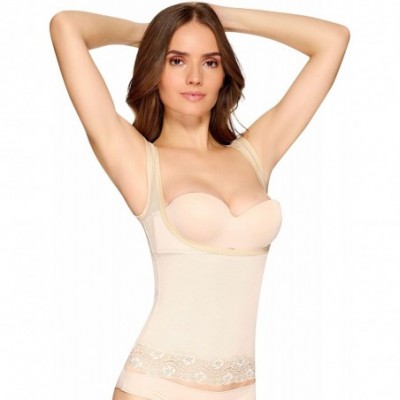 Shapewear 7192 - Women's Maximum Control Posture Support Shapewear - Nude - C411605TEWV