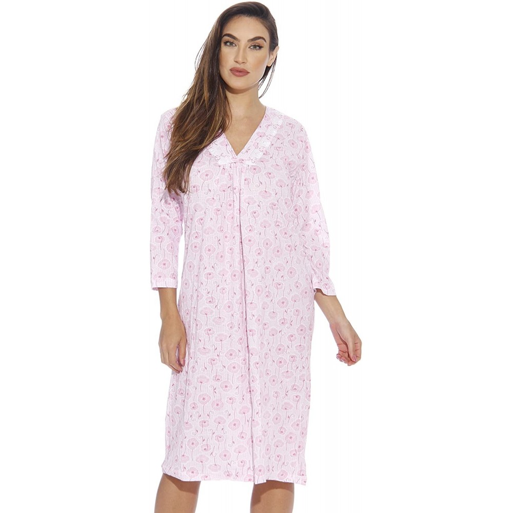 Nightgowns & Sleepshirts Nightgown Women Sleepwear Womans Pajamas - Pink - CY12LLWKZMP