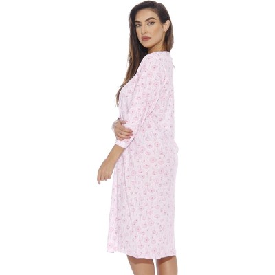 Nightgowns & Sleepshirts Nightgown Women Sleepwear Womans Pajamas - Pink - CY12LLWKZMP