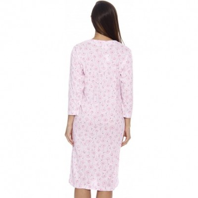 Nightgowns & Sleepshirts Nightgown Women Sleepwear Womans Pajamas - Pink - CY12LLWKZMP