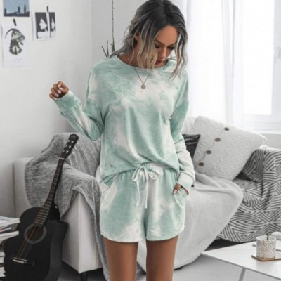 Sets Women's Sportswear Two-Piece Suit Pullover Sweatshirt Pants Shorts Sweatsuit - CS19D3N28ID