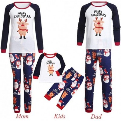 Sleep Sets Merry Christmas Matching Pajamas for Family and Couples Ugly Santa Claus Homewear Toddler Baby Clothes Men White -...