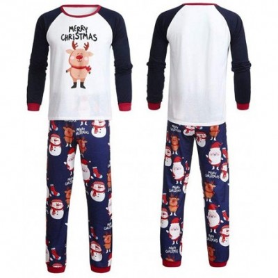 Sleep Sets Merry Christmas Matching Pajamas for Family and Couples Ugly Santa Claus Homewear Toddler Baby Clothes Men White -...