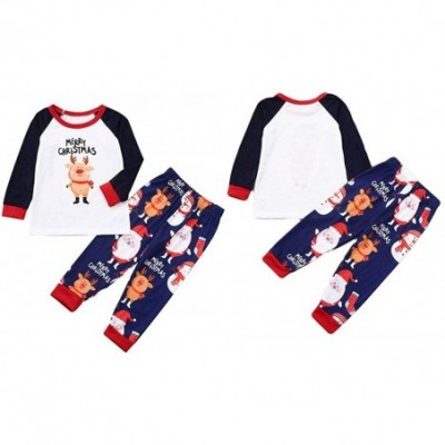 Sleep Sets Merry Christmas Matching Pajamas for Family and Couples Ugly Santa Claus Homewear Toddler Baby Clothes Men White -...