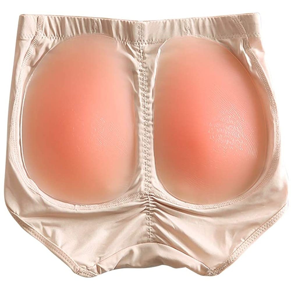 Shapewear Silicone Butt Pads Buttock Enhancer Underwear Silicone Padded Panties for Women - Skin - CL18ZURC075